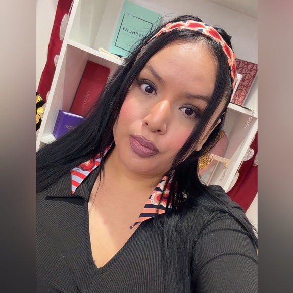 Fendi Multicolor Heart Design Scarf - Picture 7 of 7